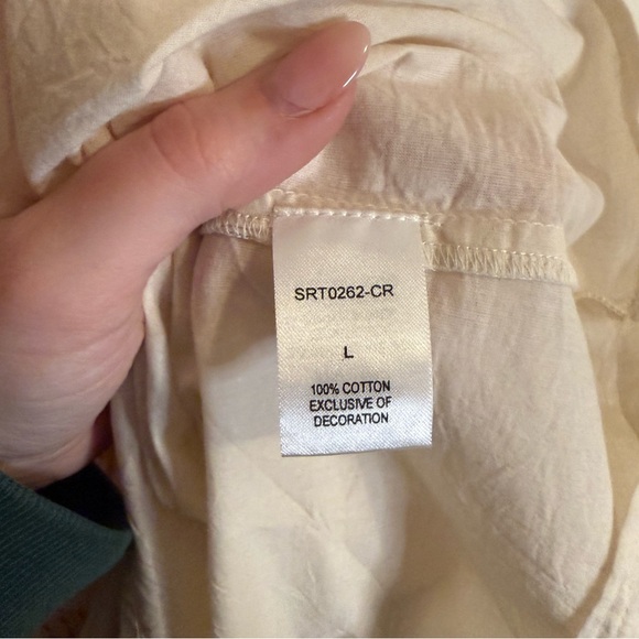 THML Cream Stripe Shift Dress With Tassels - Picture 10 of 11